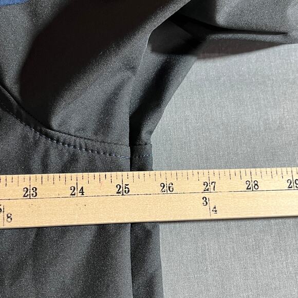 Clique Windbreaker Jacket Mens XL Blue Black Full Zip Outdoor Workwear Lined - Picture 10 of 10